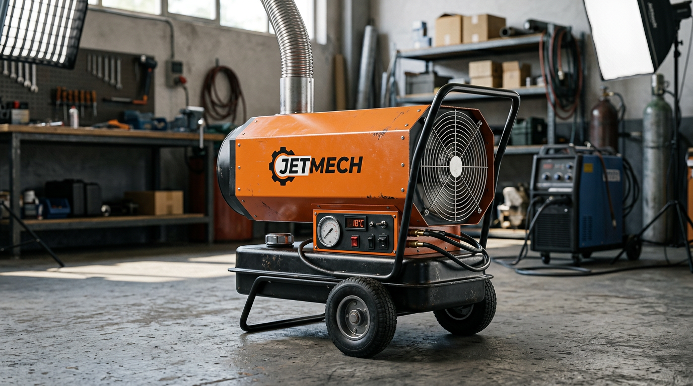 Mazotlu ısıtıcı ürün görsellerinin üzerinde Jetmech logosu olsun