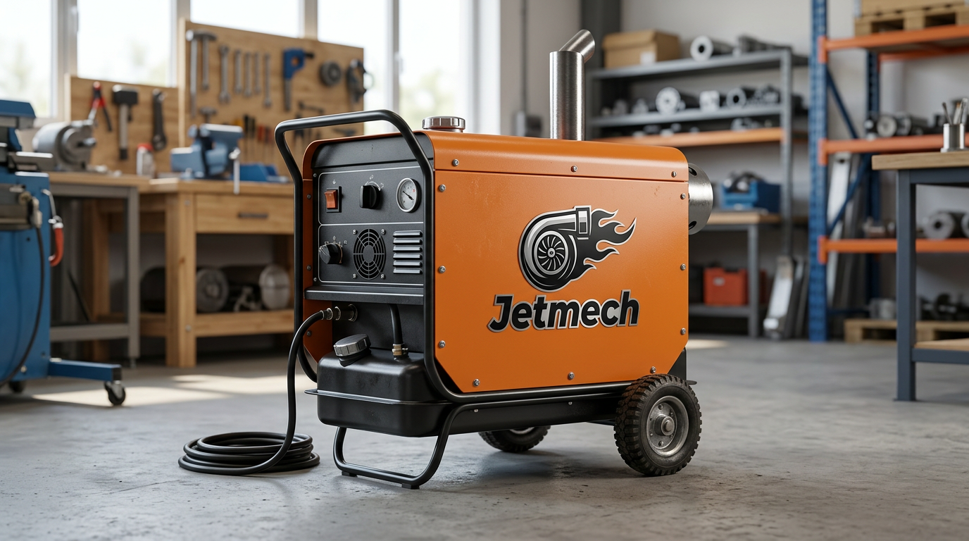 Mazotlu Isıtıcı ürününde Jetmech logosu olsun