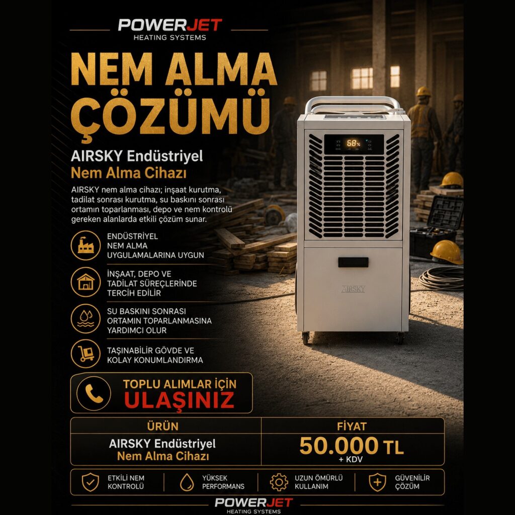 AIRSKY Endüstriyel Nem Alma Cihazı